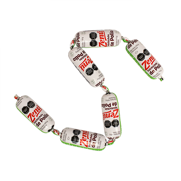 Embutido salchichon pollo camandula Zenu